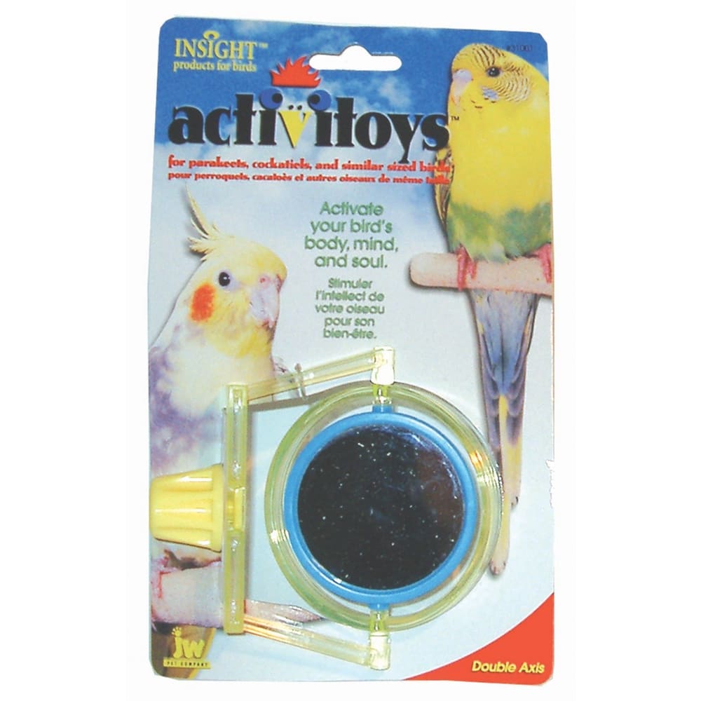 JW Pet ActiviToy Double Axis Bird Toy Multi-Color One Size - Pet Supplies - JW
