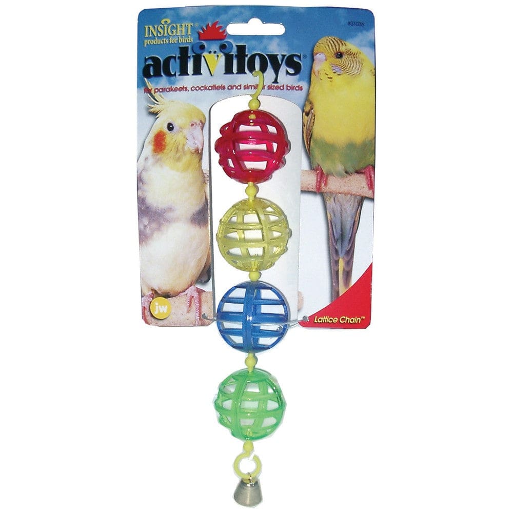 JW Pet ActiviToy Lattice Balls Bird Toy Multi-Color Small Medium - Pet Supplies - JW