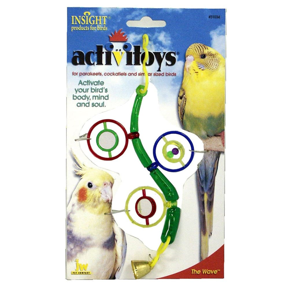 JW Pet ActiviToy The Wave Bird Toy Multi-Color Small Medium - Pet Supplies - JW