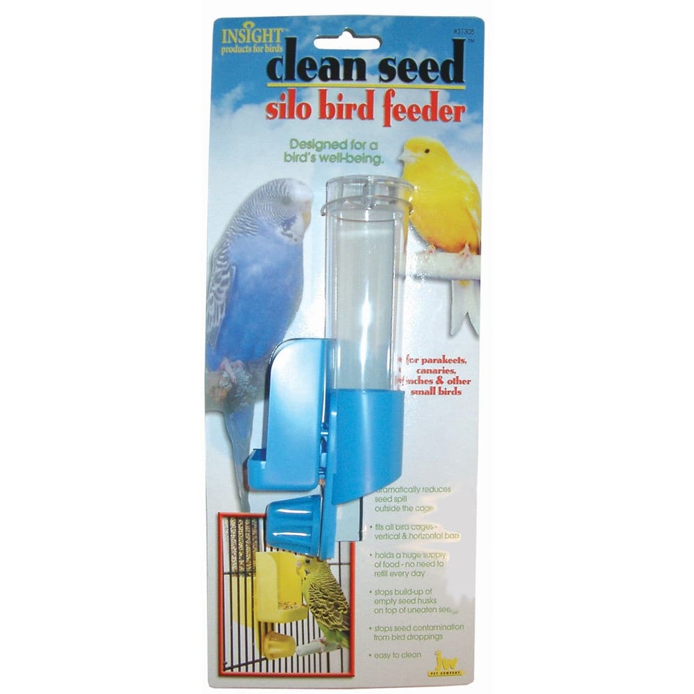 JW Pet Clean Seed Silo Bird Feeder Assorted Small - Pet Supplies - JW