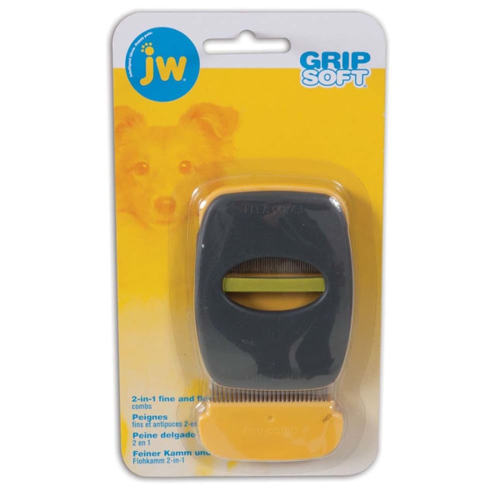 JW Pet GripSoft Dog Flea and Fine Comb One Size - Pet Supplies - JW