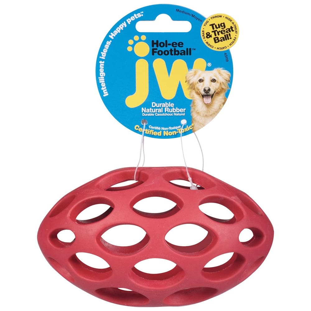 JW Pet Hol-ee Football Dog Toy Assorted Medium - Pet Supplies - JW