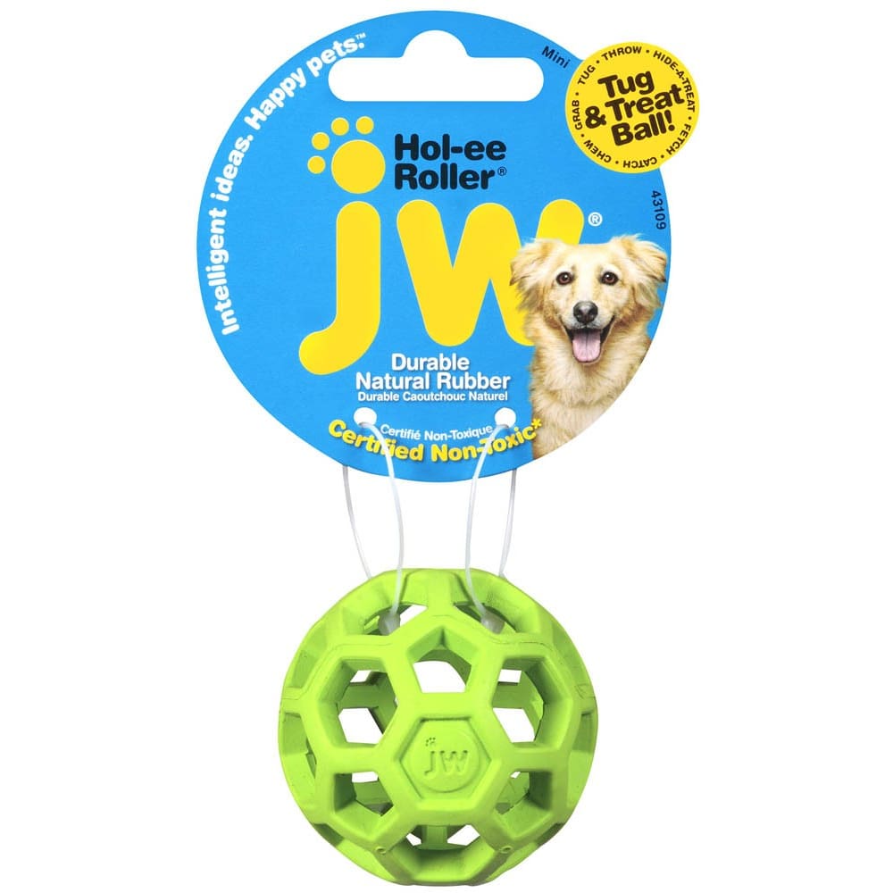 JW Pet Holee Roller Dog Toy Assorted Mini ShelHealth