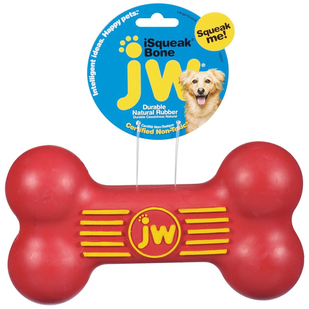 JW Pet iSqueak Bone Dog Toy Assorted Large - Pet Supplies - JW
