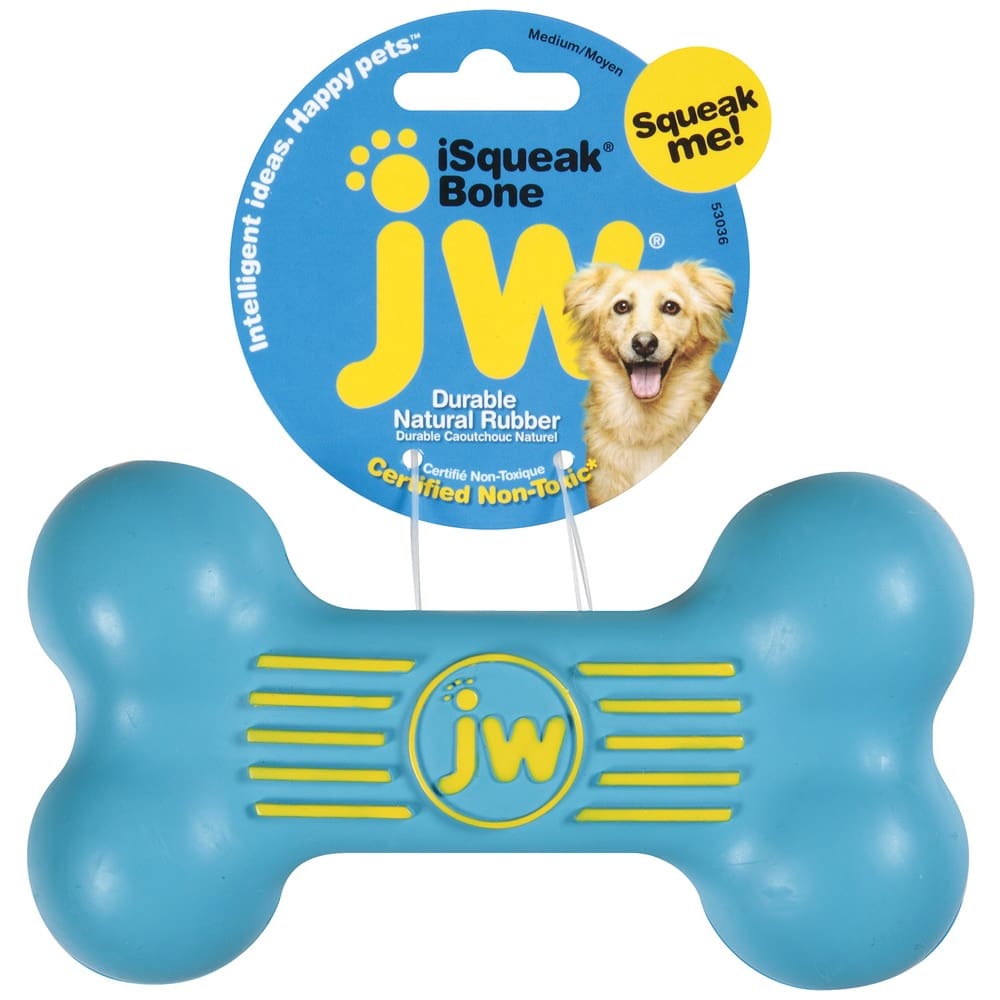 JW Pet iSqueak Bone Dog Toy Assorted Medium - Pet Supplies - JW