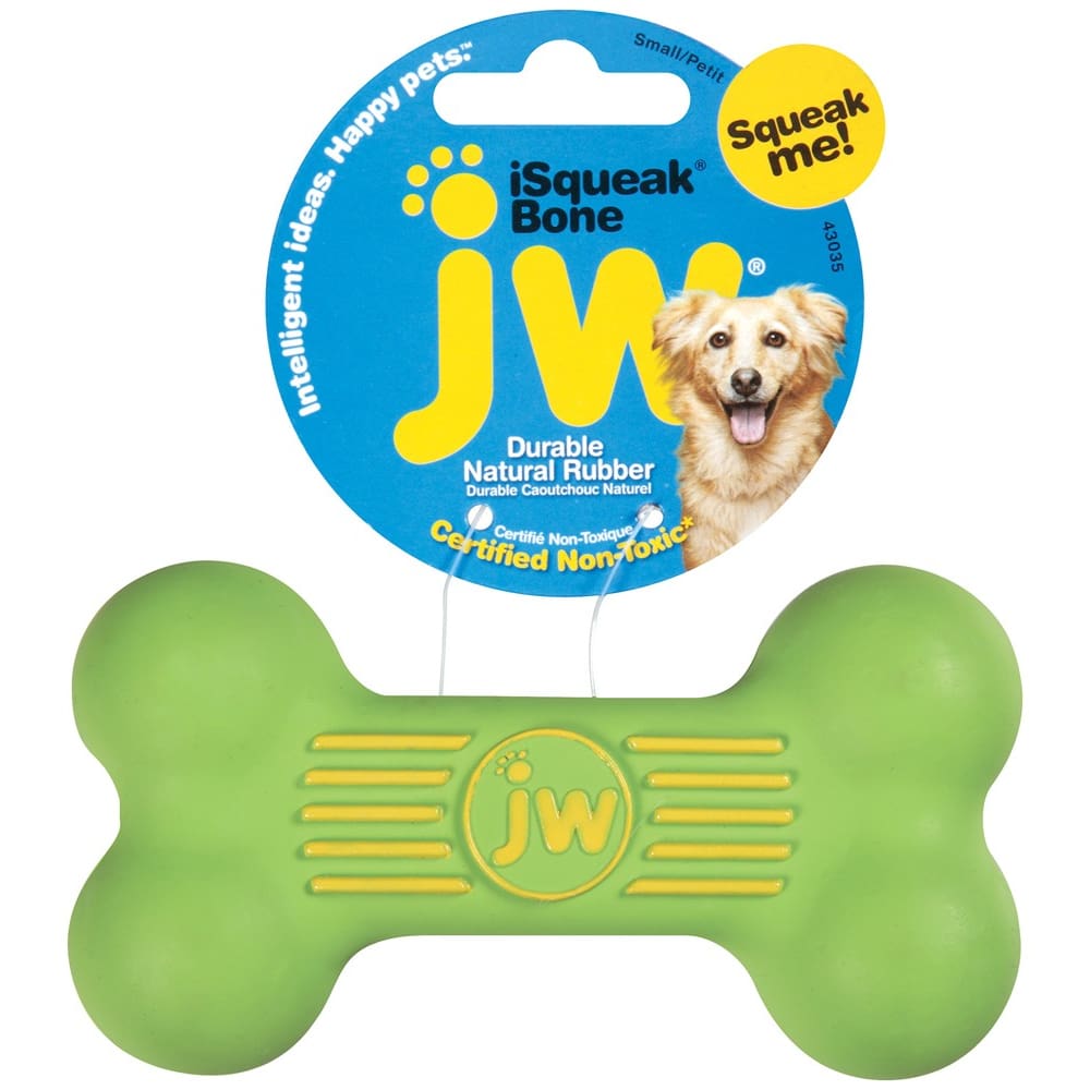 JW Pet iSqueak Bone Dog Toy Assorted Small - Pet Supplies - JW