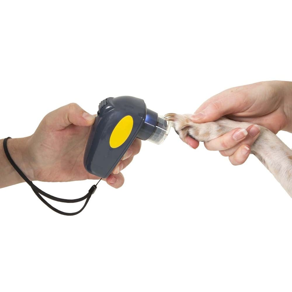 JW Pet Palm Nail Grinder for Dogs Grey; Yellow One Size - Pet Supplies - JW