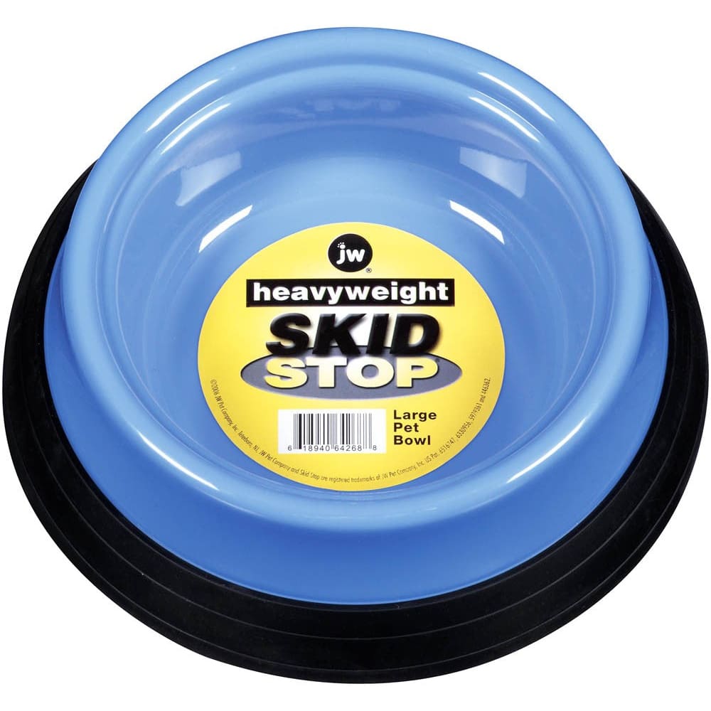 JW Pet Skid Stop Heavyweight Dog Bowl Assorted Large - Pet Supplies - JW