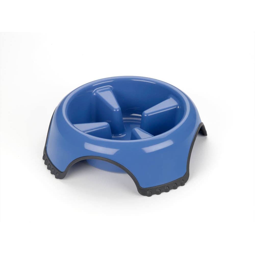 JW Pet Skid Stop Slow Feed Dog Bowl Assorted Extra-Large - Pet Supplies - JW