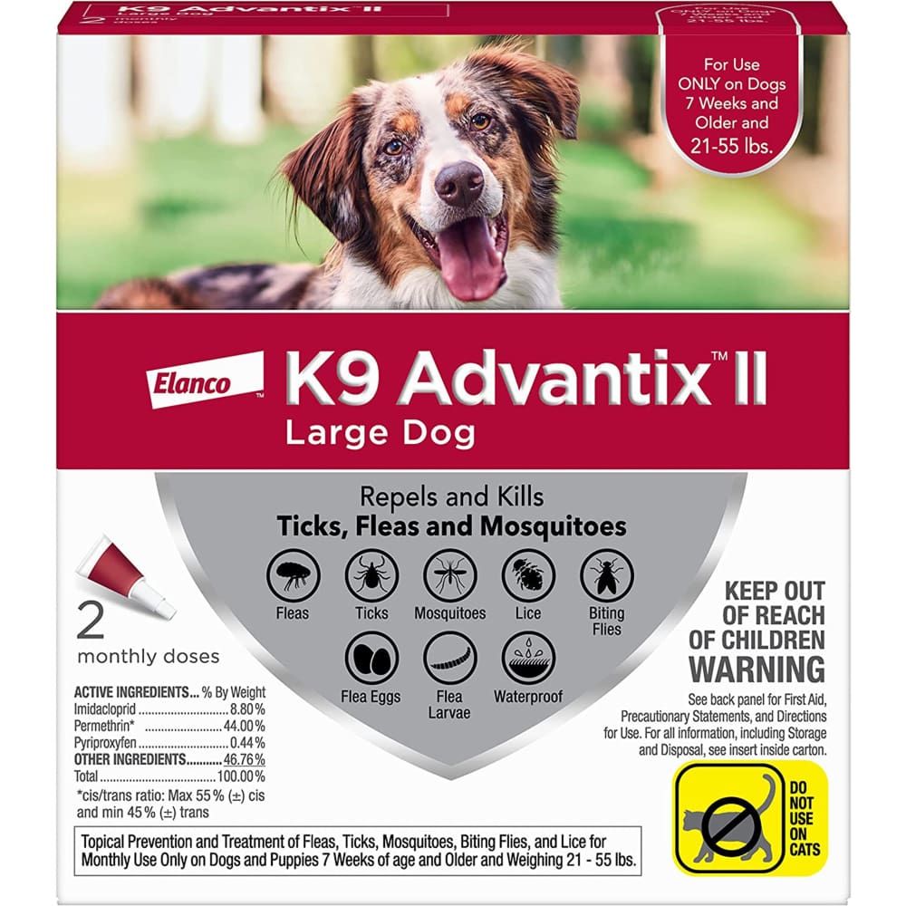 K9 Advantix II Dog Large Red 2-Pack - Pet Supplies - K9