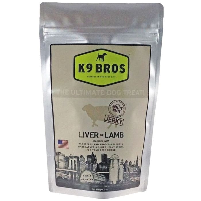 K9 Bros Jerky Liver Lamb 4oz - Pet Supplies - K9
