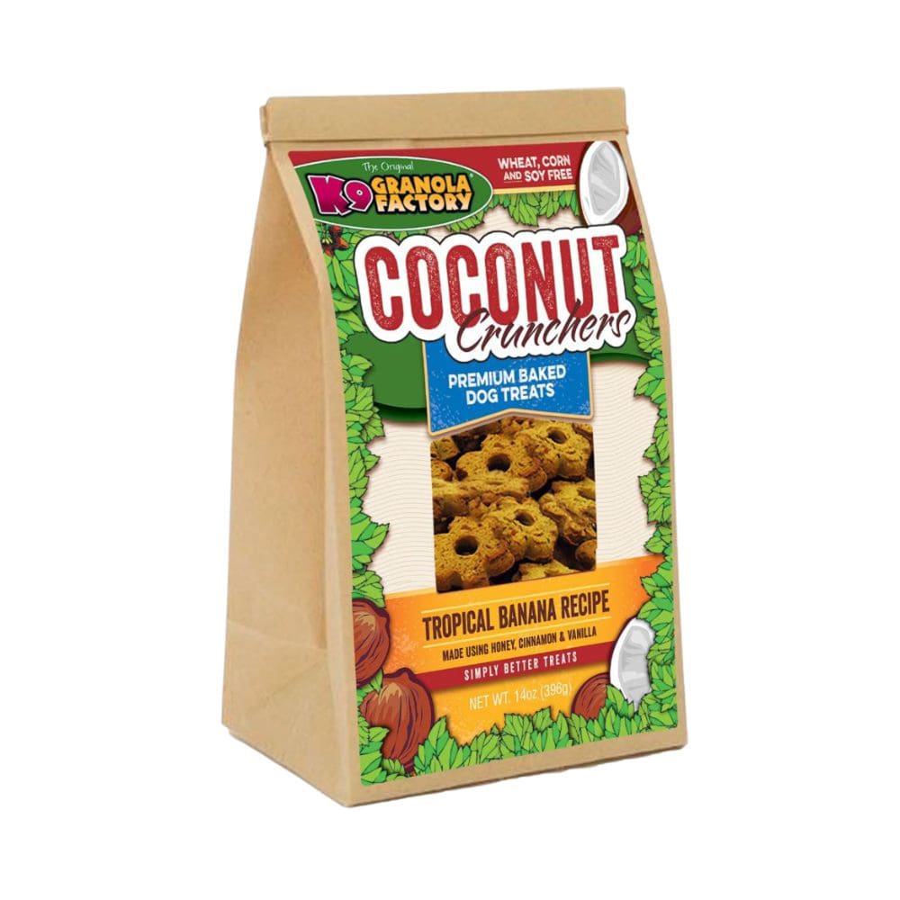 K9 Granola Coconut Crunchers; Tropical Banana 14oz - Pet Supplies - K9