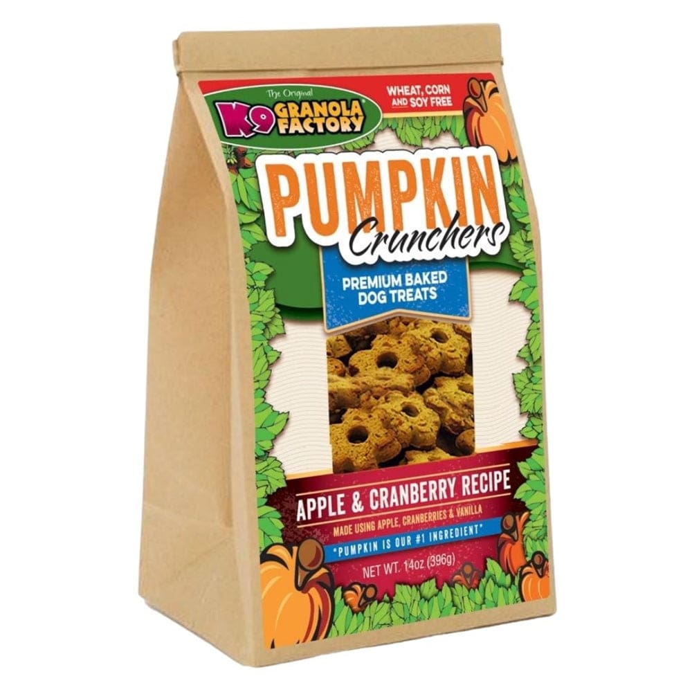 K9 Granola Pumpkin Crunchers; Apple and Cranberry 14oz - Pet Supplies - K9
