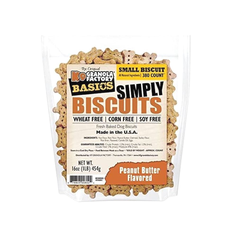 K9 Granola Simply Biscuits; Small Peanut Butter 1Lb - Pet Supplies - K9