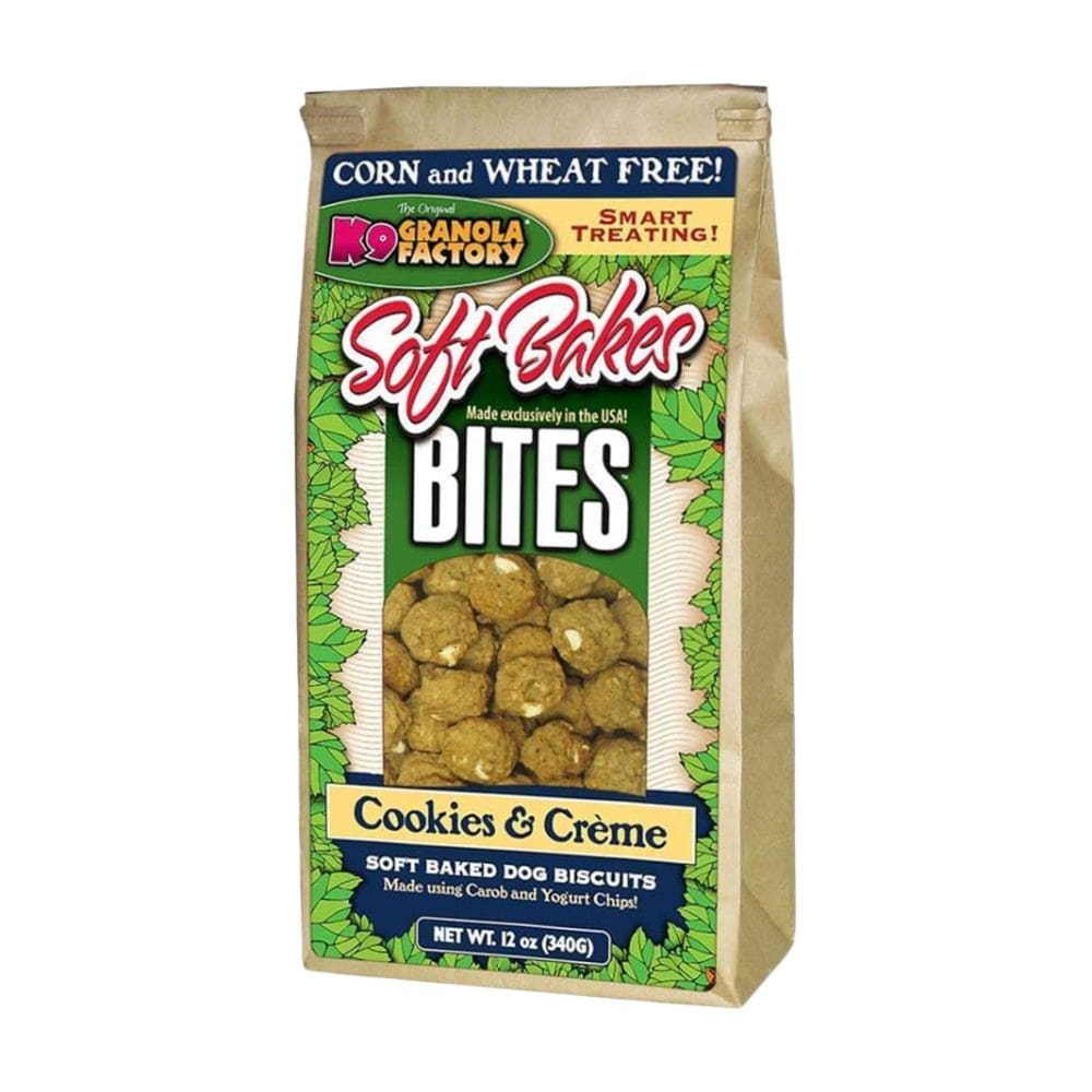K9 Granola Soft Bakes Bites; Cookies and Cr?me 12oz - Pet Supplies - K9