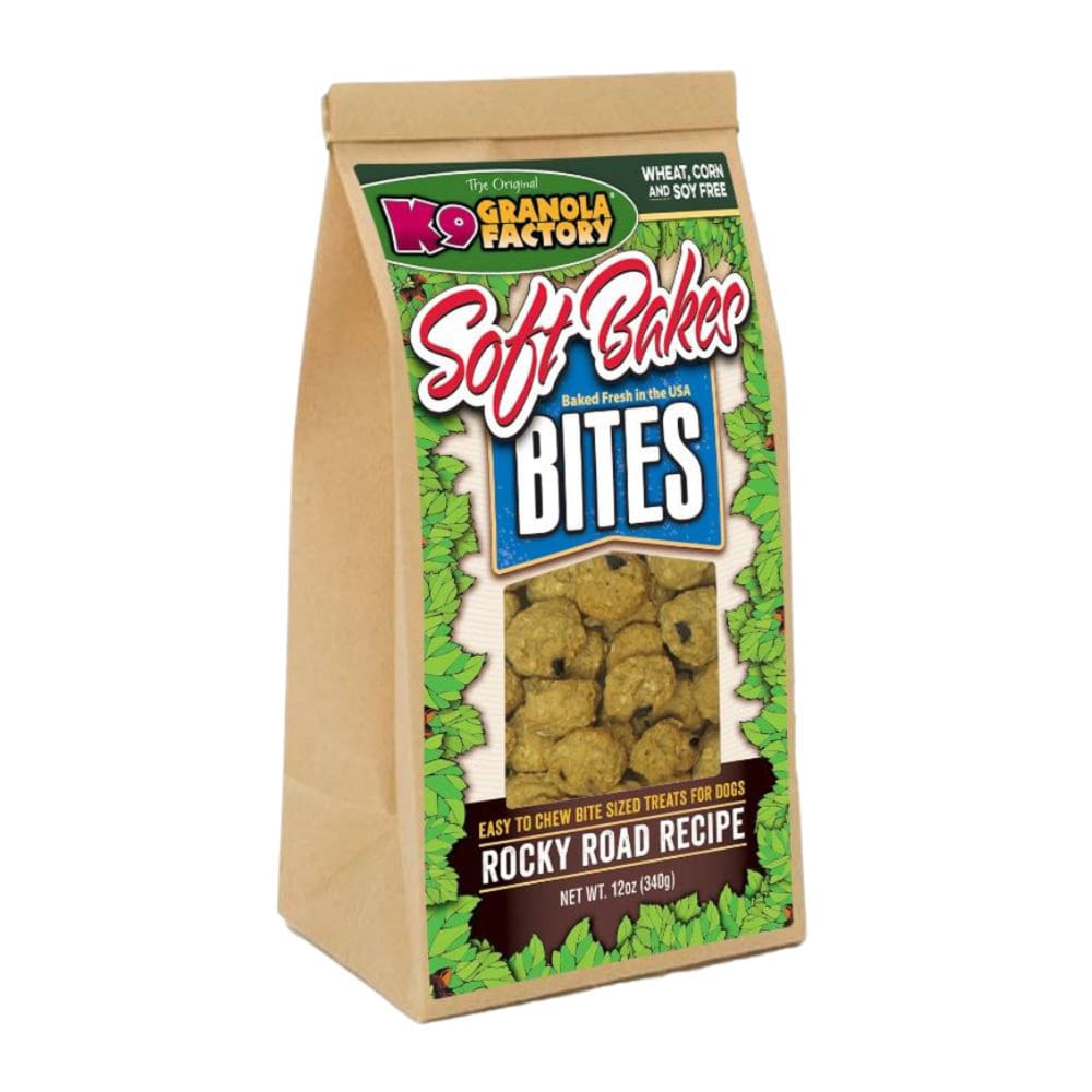 K9 Granola Soft Bakes Bites; Rocky Road Coconut Peanut Butter 12oz - Pet Supplies - K9