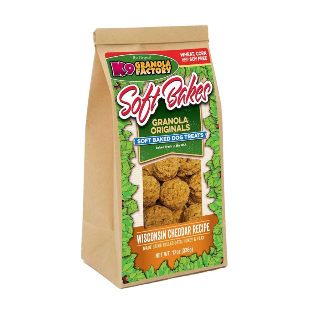 K9 Granola Soft Bakes; Wisconsin Cheddar 12oz - Pet Supplies - K9