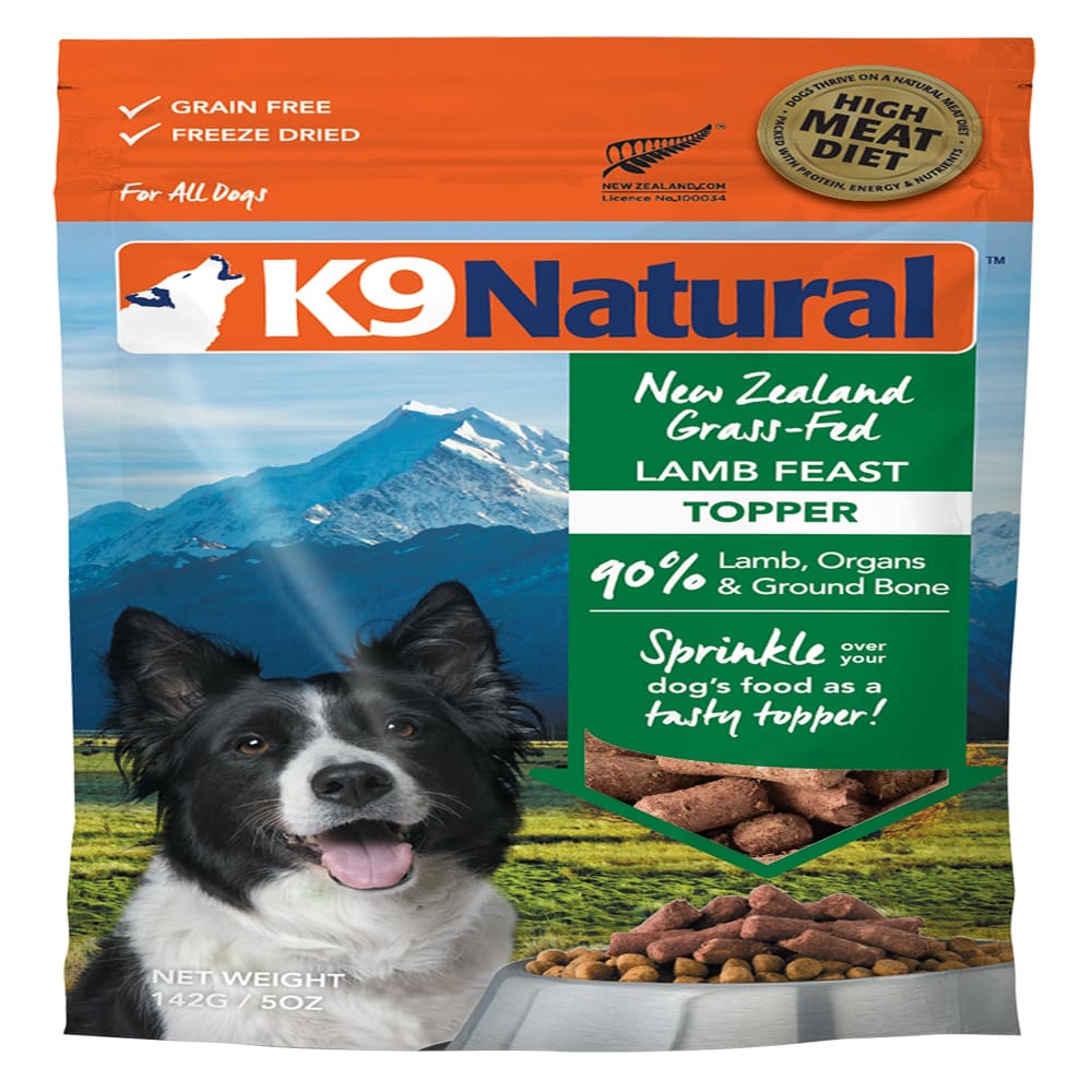 K9 Natural Dog Freeze Dried Topper Lamb 5 Oz. - Pet Supplies - K9