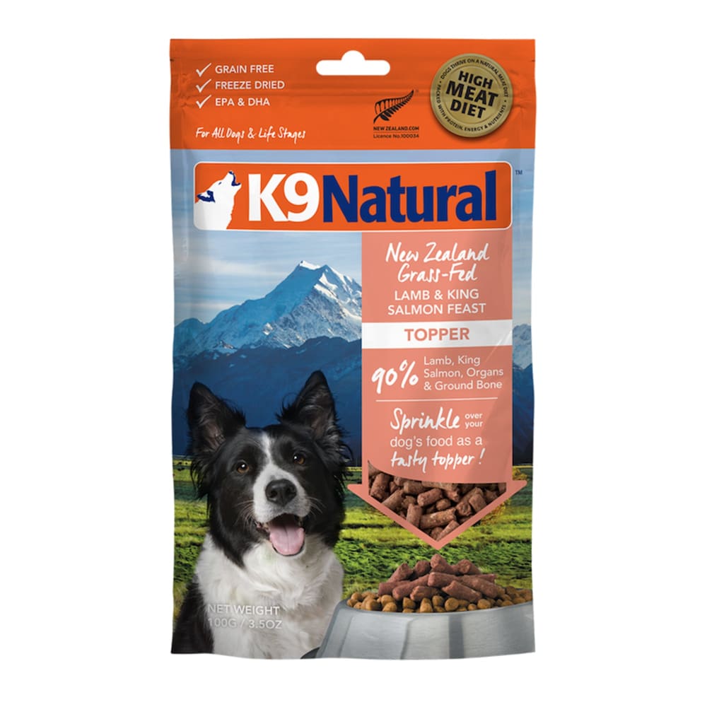 K9 Natural Dog Freeze Dried Topper Lamb Salmon 5 Oz. - Pet Supplies - K9