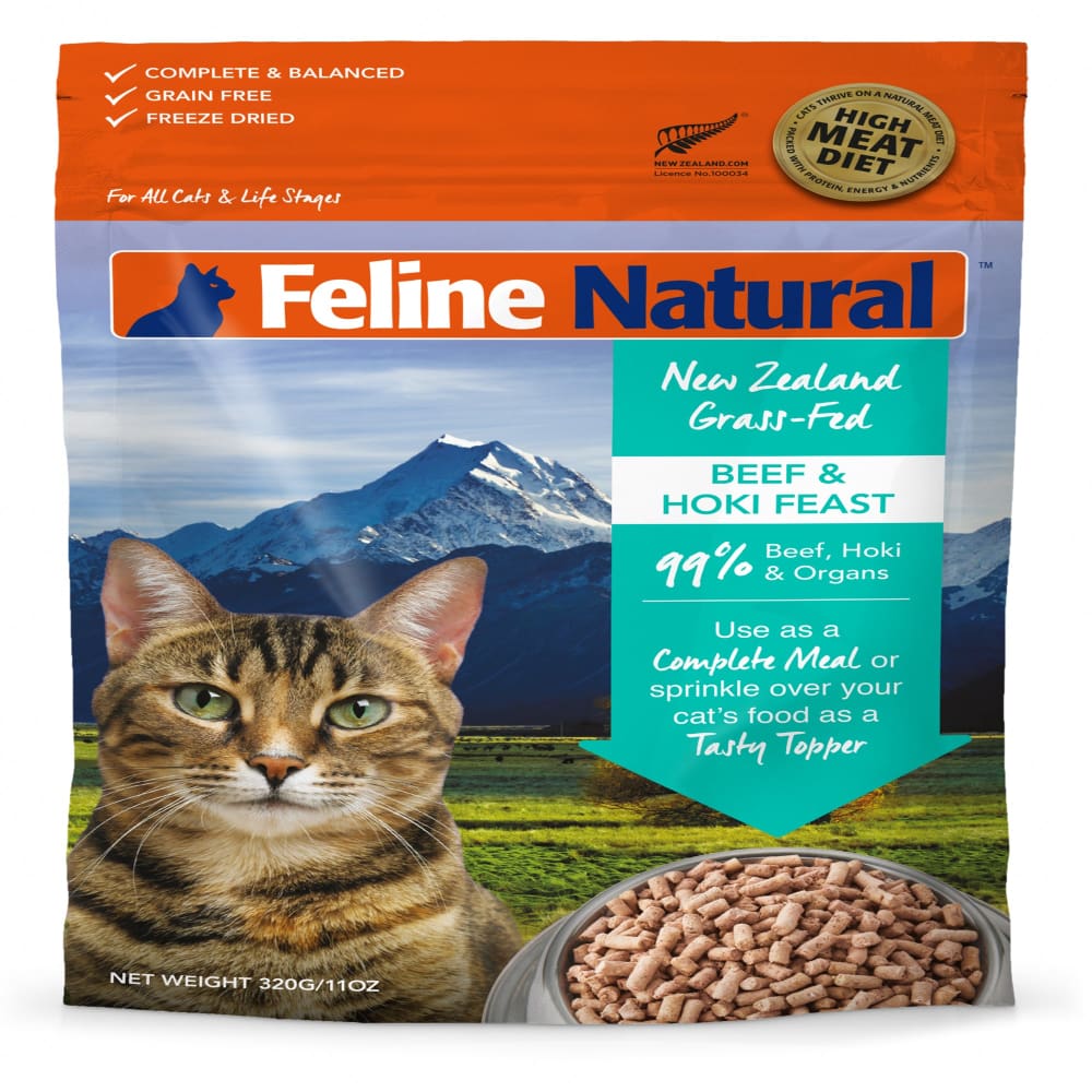 K9 Natural Feline Freeze Dried Beef Hoki 11 Oz. - Pet Supplies - K9