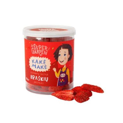 KAKE MAKE SUPERGARDEN Freeze Dried Strawberry Strips 0.67 oz. (19 g.) - KAKE MAKE