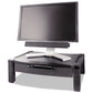 Kantek Wide Deluxe Two-level Monitor Stand 20 X 13.25 X 3 To 6.5 Black Supports 50 Lbs - School Supplies - Kantek