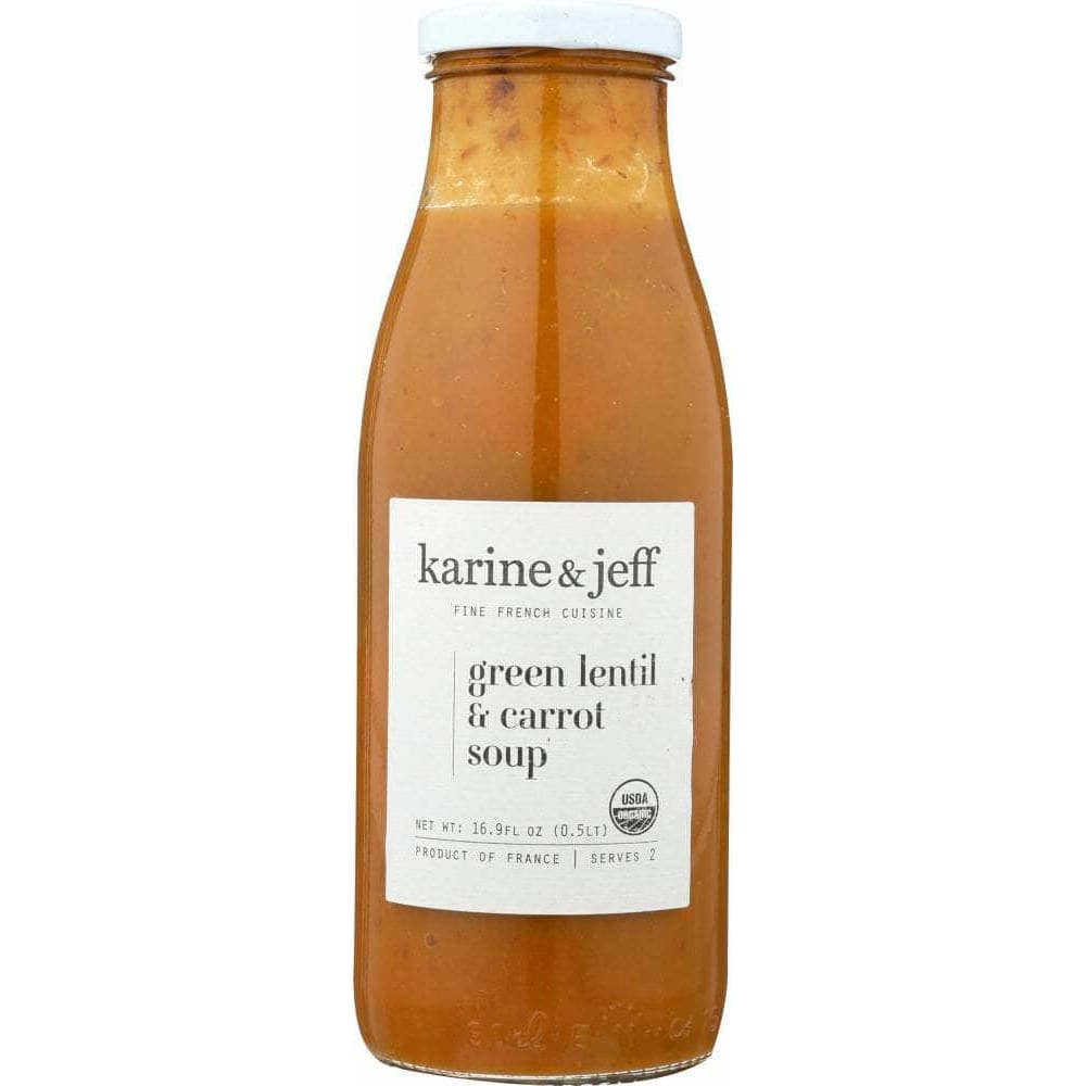 Karine & Jeff Karine & Jeff Soup Green Lentils Carrot, 16.9 oz