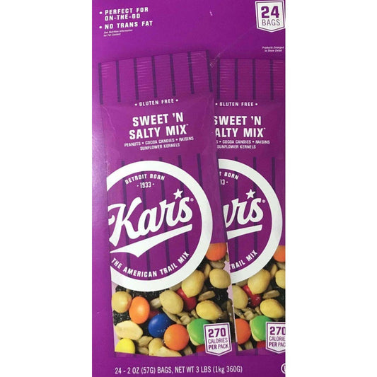 Kar's Trail Mix, Sweet 'N Salty, 2 oz, 24-count - ShelHealth.Com