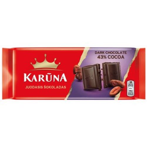 Karuna Dark Chocolate 43% 2.8 oz (80 g) - Karuna