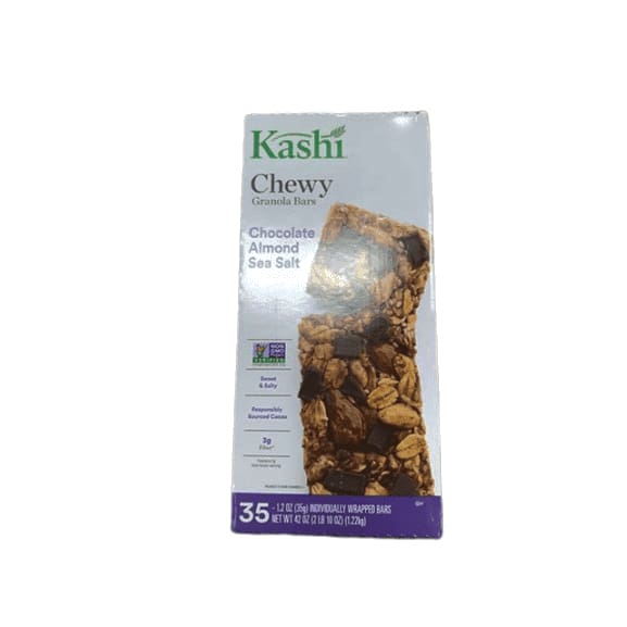 Kashi Chocolate Almond & Sea Salt with Chia Chewy Granola Bars, 35 Bars of 1.2 Oz Each - ShelHealth.Com