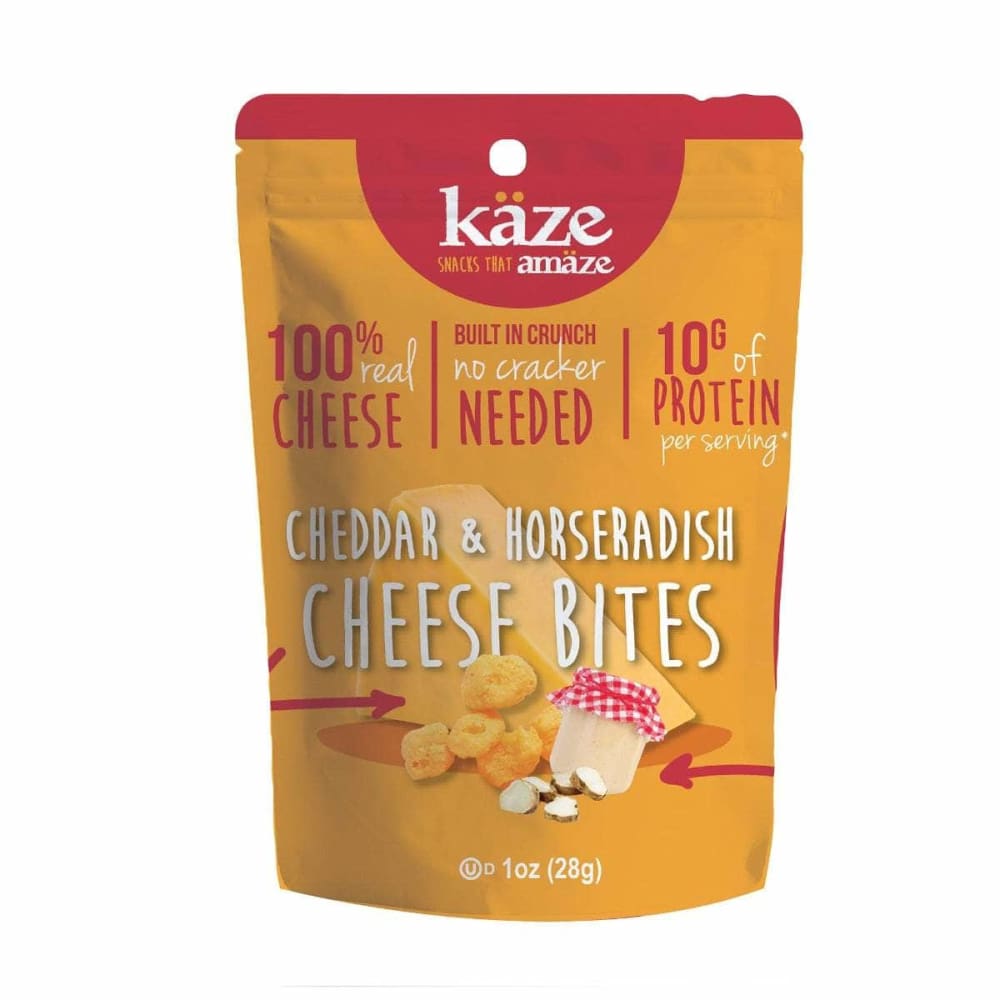 KAZE Grocery > Snacks KAZE: Cheese Bites Cheddar Horseradish Snack, 1 oz
