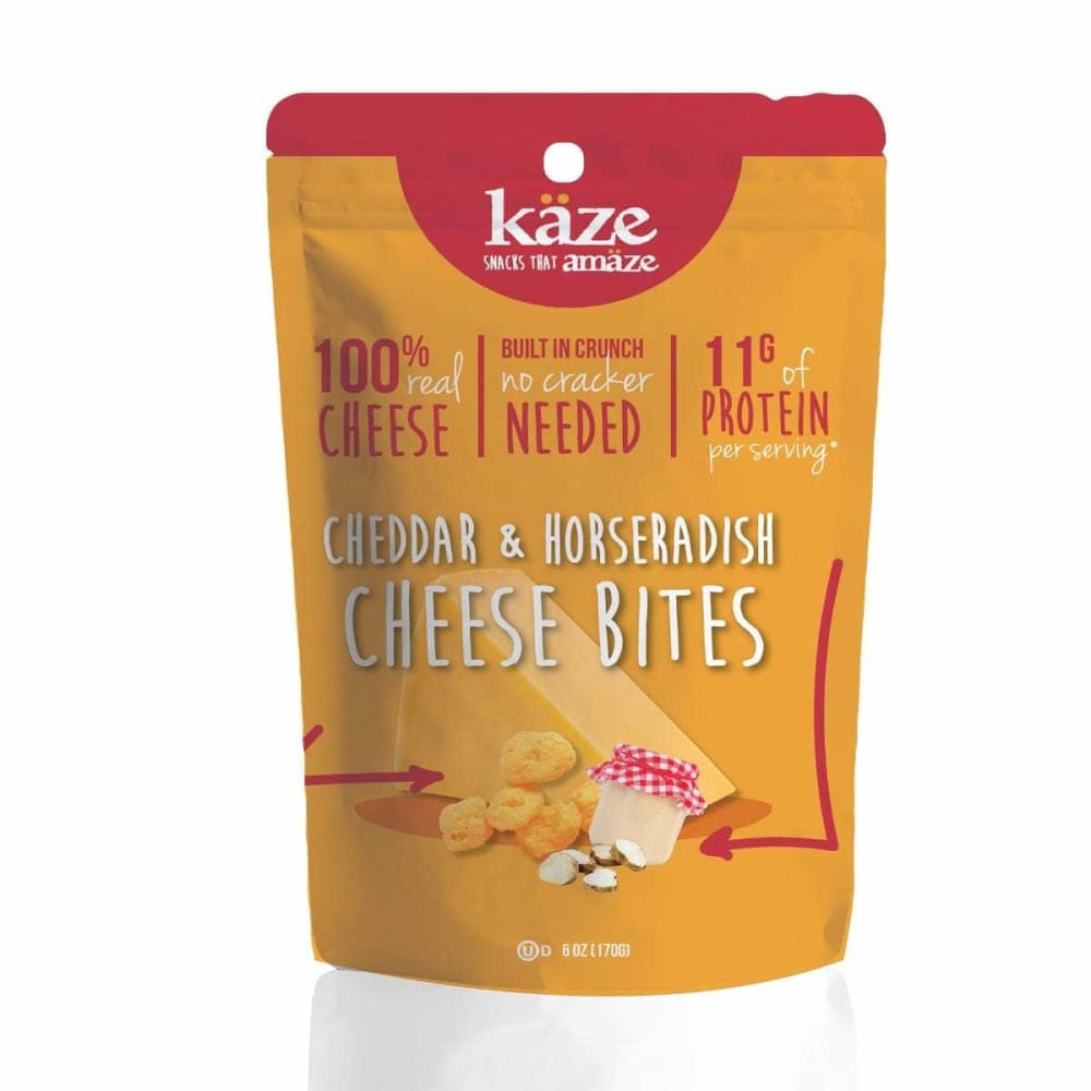 KAZE Grocery > Snacks KAZE: Cheese Bites Cheddar Horseradish Snack, 6 oz
