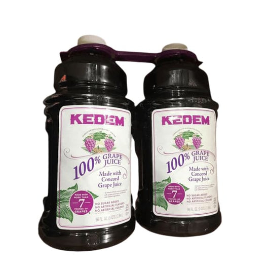 Kedem Concord Grape Juice, 100% Pure Juice, 96 oz (2 Pack) - ShelHealth.Com