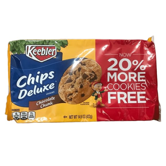 Keebler Chips Deluxe, Cookies, Chocolate Chunk, 14.9 Ounce - ShelHealth.Com