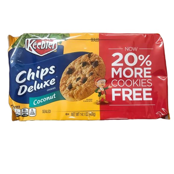 Keebler Chips Deluxe, Cookies, Coconut, 14.1 Ounce - ShelHealth.Com
