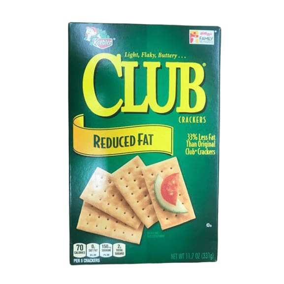 Keebler Club Reduced Fat Crackers, 11.7 Ounce - ShelHealth.Com
