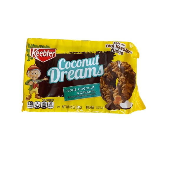 Keebler Keebler Coconut Dreams Fudge, Coconut & Caramel Cookies, 8.5 oz