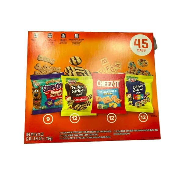 Keebler, Cookies and Crackers, Variety Pack, 45 Count - ShelHealth.Com