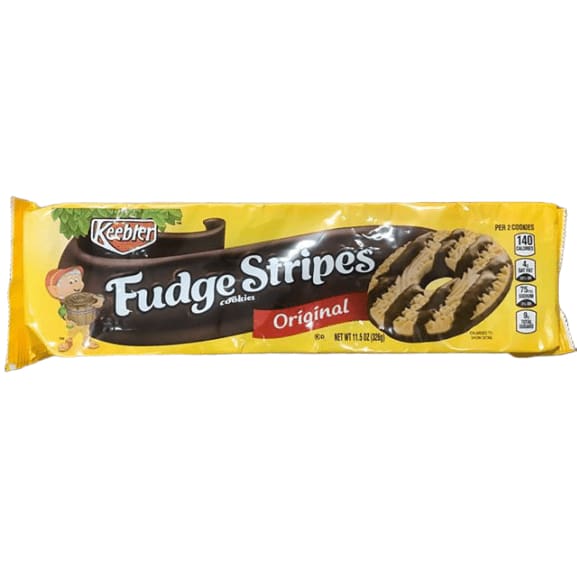 Keebler Fudge Stripes Cookies, Original, 11.5 oz - ShelHealth.Com