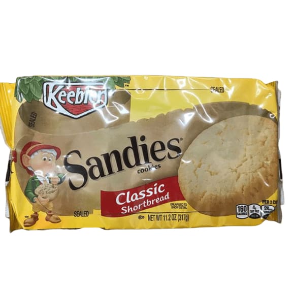 Keebler Sandies Cookies, Classic Shortbread, 11.2 Oz Tray - ShelHealth.Com