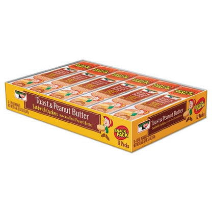 Keebler Sandwich Crackers Toast And Peanut Butter 8 Cracker Snack Pack 12/box - Food Service - Keebler®