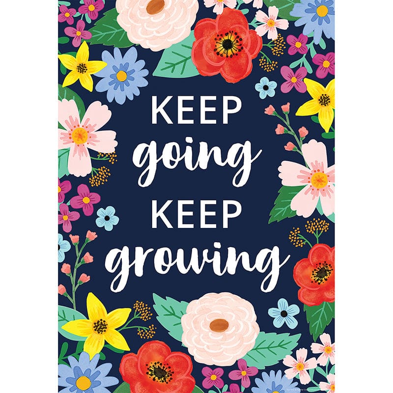 Keep Going Keep Growing Poster (Pack of 12) - Motivational - Teacher Created Resources