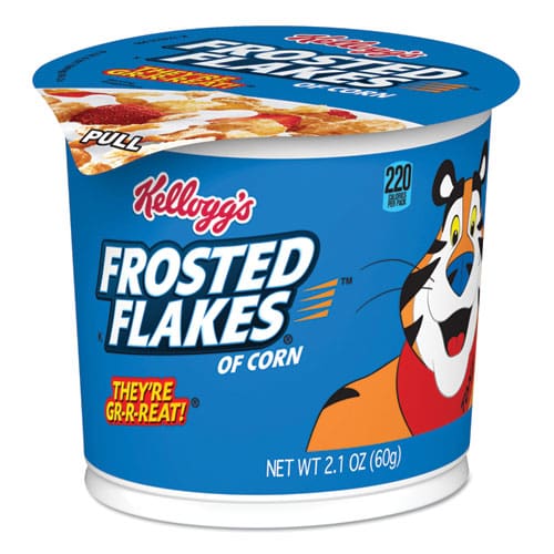 Kellogg’s Breakfast Cereal Frosted Flakes Single-serve 2.1 Oz Cup 6/box - Food Service - Kellogg’s®
