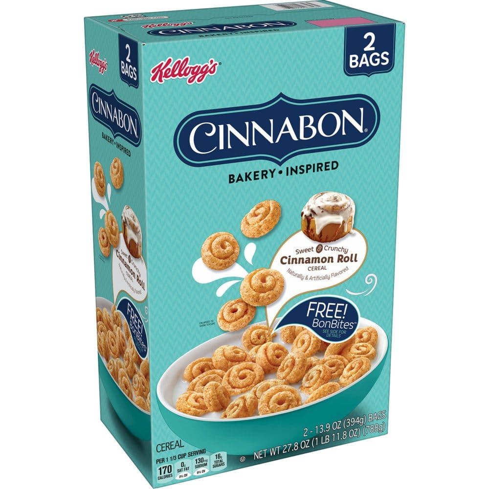 Kellogg’s Cinnabon Cinnamon Roll Breakfast Cereal (2 pk.) - Cereal & Breakfast Foods - Kellogg’s Cinnabon
