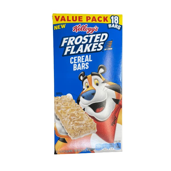 Frosted Flakes Kellogg's Frosted Flakes Breakfast Cereal Bars, Original, 18 Ct, 14.6 Oz, Box