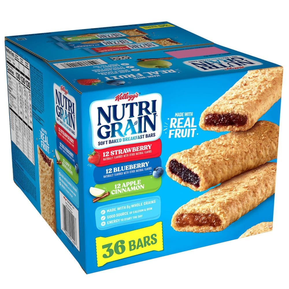 Kellogg’s Nutri-Grain Bars Variety Pack (1.3 oz. 36 pk.) - Breakfast & Snack Bars - Kellogg’s Nutri-Grain
