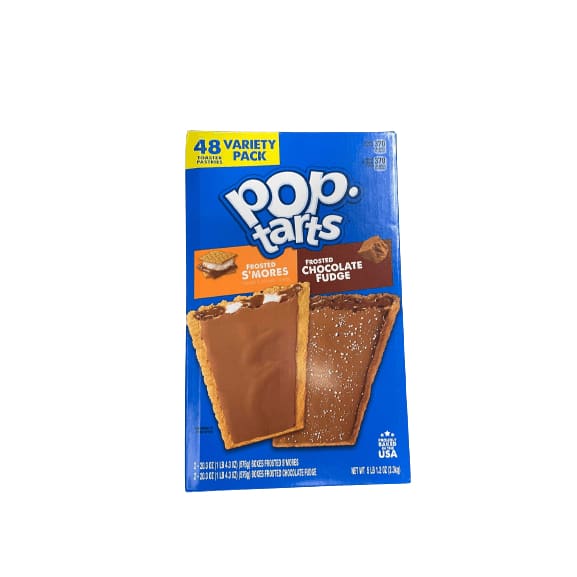 Kelloggs Pop Tarts Frosted S'Mores & Frosted Chocolate Fudge, 48 Count ...