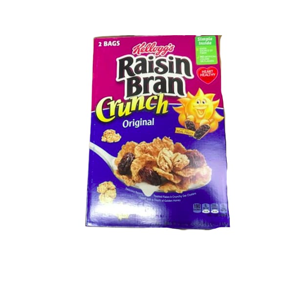 Kellogg's Raisin Bran Crunch Breakfast Cereal, Original, 56.6 Oz - ShelHealth.Com