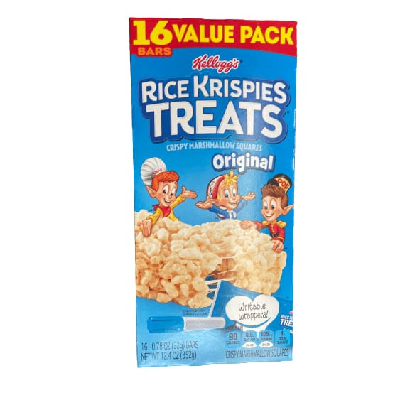 Rice Krispies Treats Kellogg's Rice Krispies Treats Marshmallow Snack Bars, Strawberry, 16 Ct, Multiple Choice Flavor, 12.4 Oz, Box