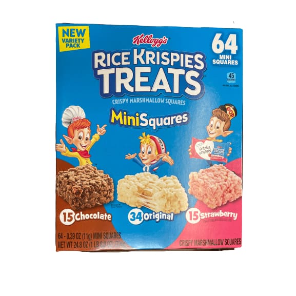 Rice Krispies Treats Kellogg's Rice Krispies Treats Mini-Squares Crispy Marshmallow Squares, Variety Pack, 64 Ct, 24.8 Oz, Box